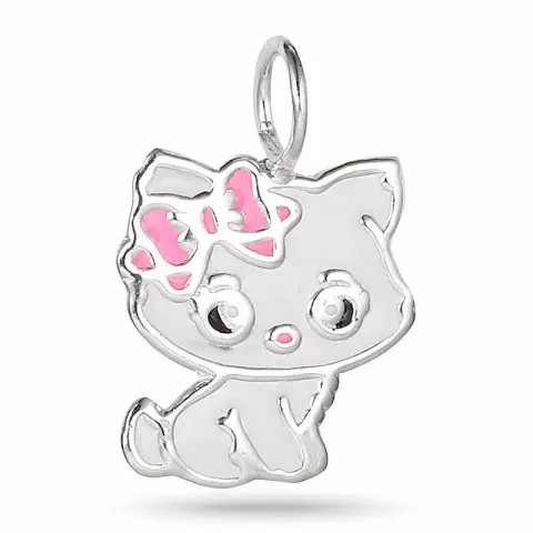 verzamelmonster katten hanger in zilver
