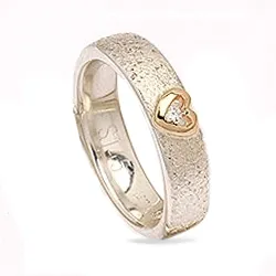 testsieraad diamant ring in zilver en goud