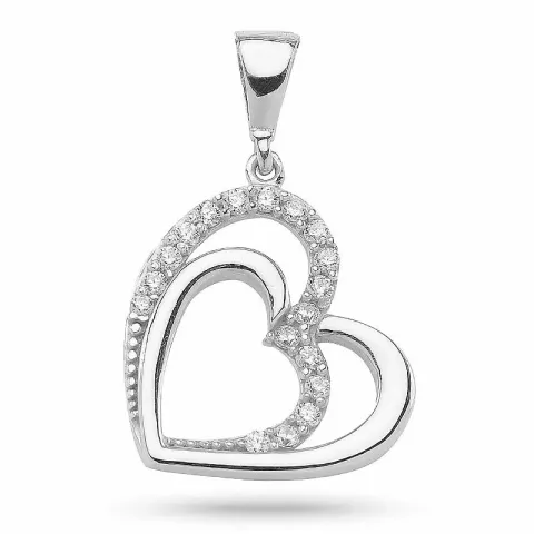 verzamelmonster hart hanger in zilver