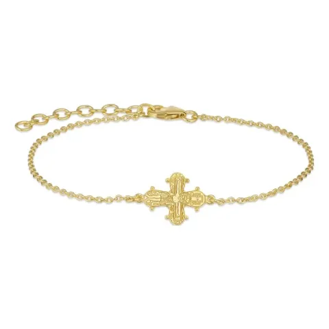 verzamelmonster dagmarkruis ankerarmband in verguld sterlingzilver - Amoré