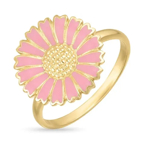 verzamelmonster margriet pink ring in verguld sterlingzilver - Marie