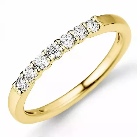 testsieraad diamant mémoire ring in 14 karaat goud 0,26 ct