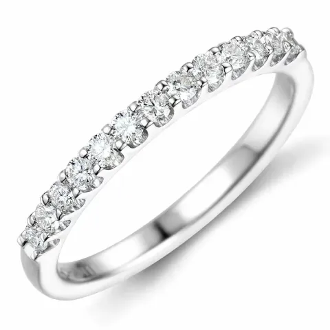 verzamelmonster diamant mémoire ring in 14 karaat witgoud 0,25 ct