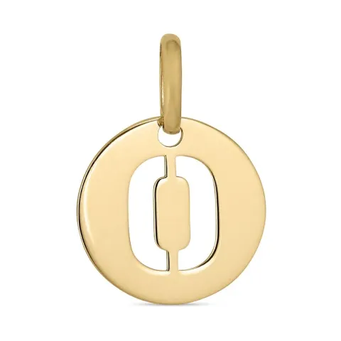 verzamelmonster letter o hanger in 8 karaat goud