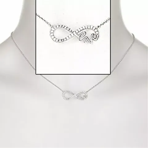 verzamelmonster infinity ketting in zilver met hanger in zilver