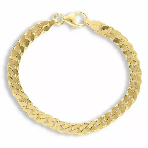 verzamelmonster BNH pantserarmband in verguld sterlingzilver 21 cm x 5,4 mm