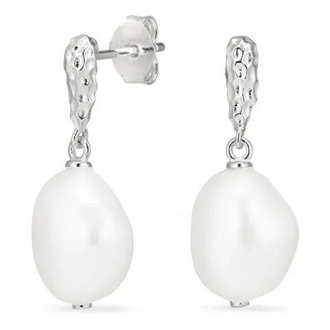 verzamelmonster parel oorbellen in zilver