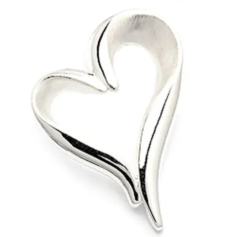 verzamelmonster hart hanger in zilver
