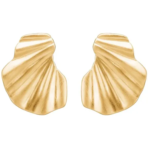 verzamelmonster Enamel Wave oorbellen in verguld sterlingzilver