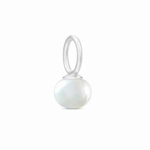 Julie Sandlau Perla hanger in satijn gerodineerd sterling zilver