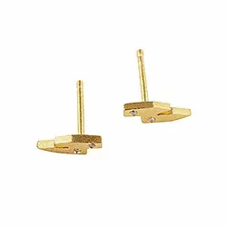 RebekkaRebekka Mira earplug oorbellen in verguld sterlingzilver witte zirkoon