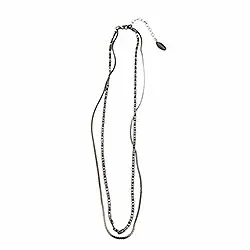 RebekkaRebekka Elise necklace ketting in zwart gerhodineerd zilver