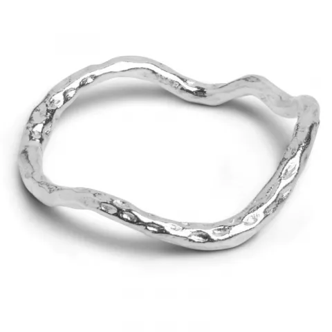 Enamel Sway ring in zilver