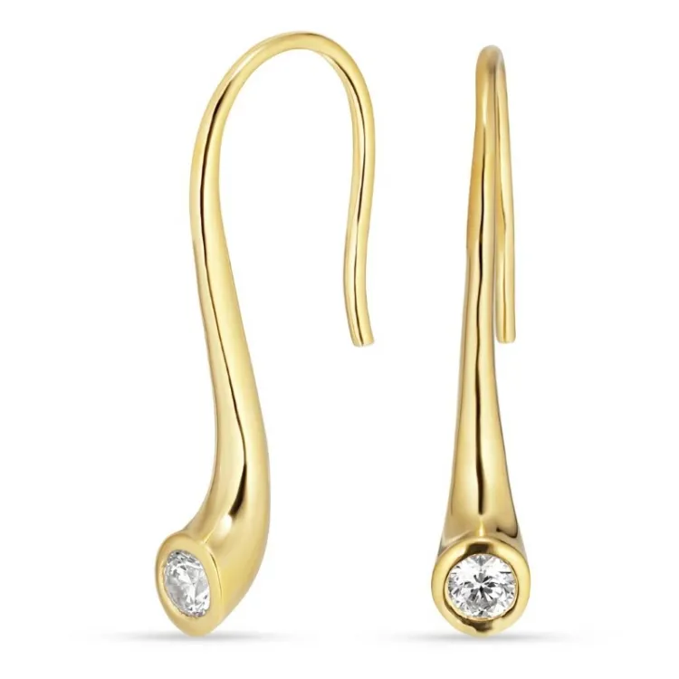 oorbellen in verguld sterlingzilver