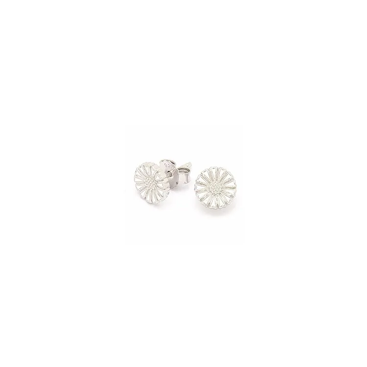 7,5 mm margriet oorsteker in zilver
