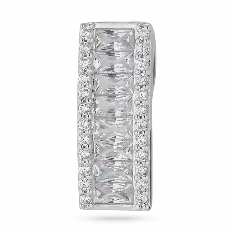 elegant zirkoon hanger in zilver