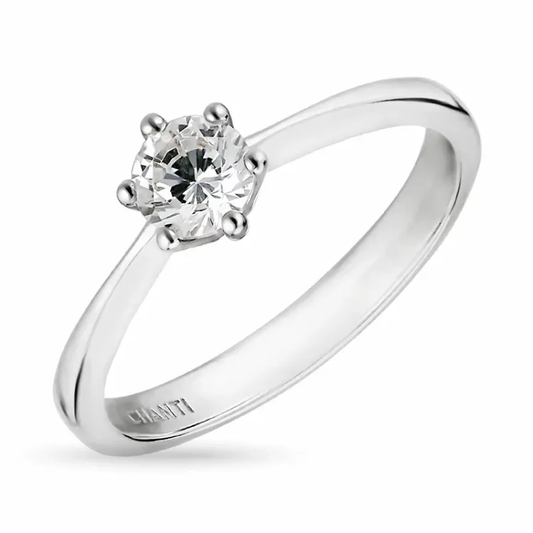 zirkoon ring in zilver
