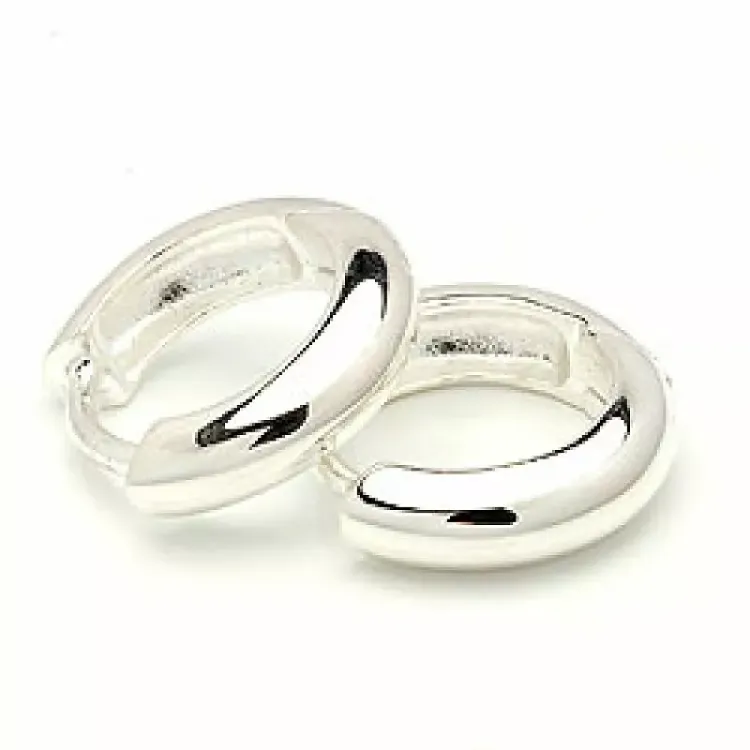 12 mm creooloorbellen in zilver