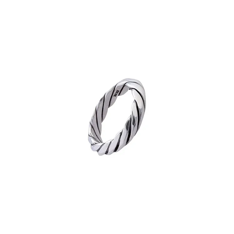 RS of Scandinavia ring in geoxideerd sterlingzilver