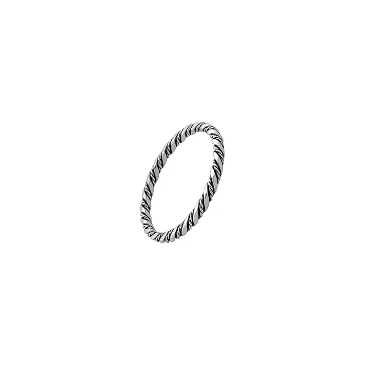 4 x 4 mm RS of Scandinavia armband in geoxideerd sterlingzilver