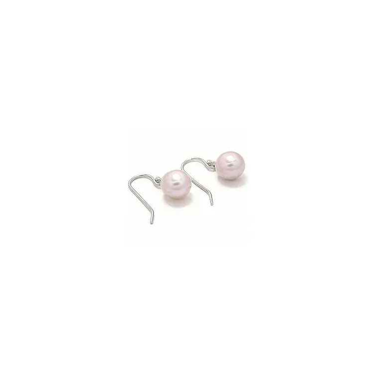 roze parel oorbellen in zilver