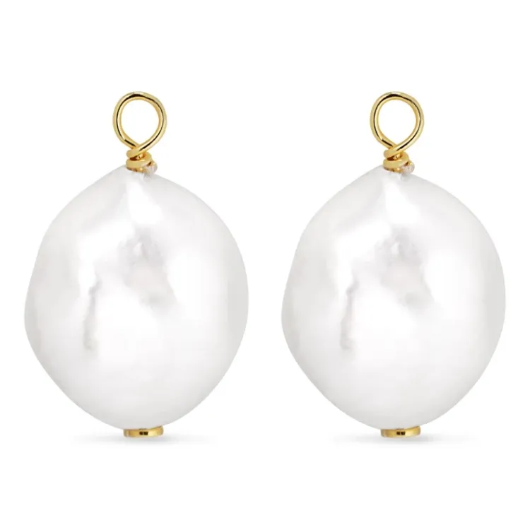 parel hangers voor oorbellen in verguld zilver - Mix & Match