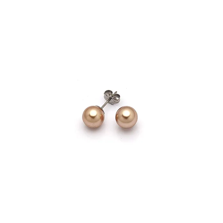 8 mm Blomdahl rond oorbellen in titanium