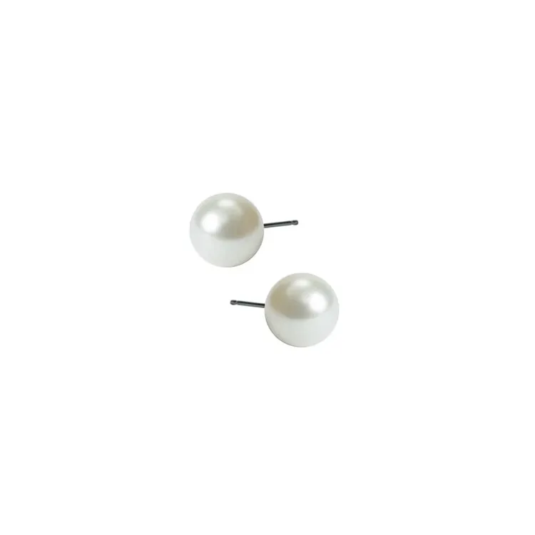 8 mm blomdahl rond oorbellen in titanium