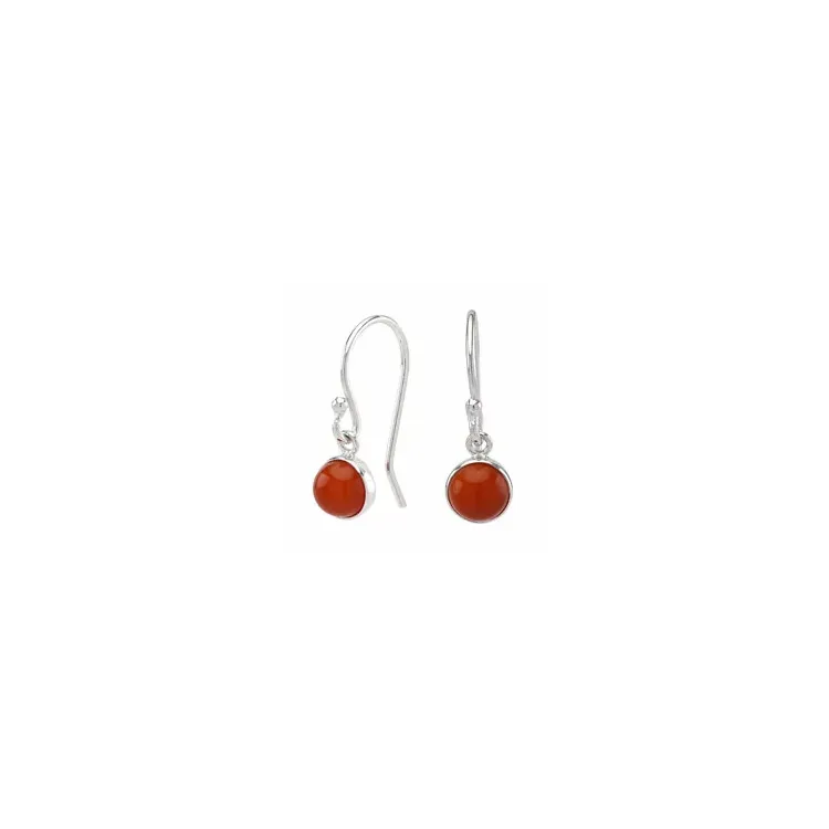 NORDAHL ANDERSEN Sweets onyx oorbellen in zilver rode onyx