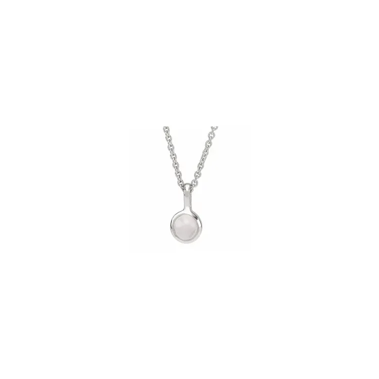 klein NORDAHL ANDERSEN Sweets kwarts hanger met ketting in zilver roze kwarts
