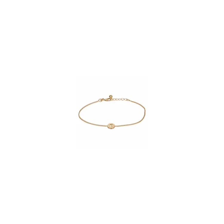 NORDAHL ANDERSEN F armband in verguld sterlingzilver