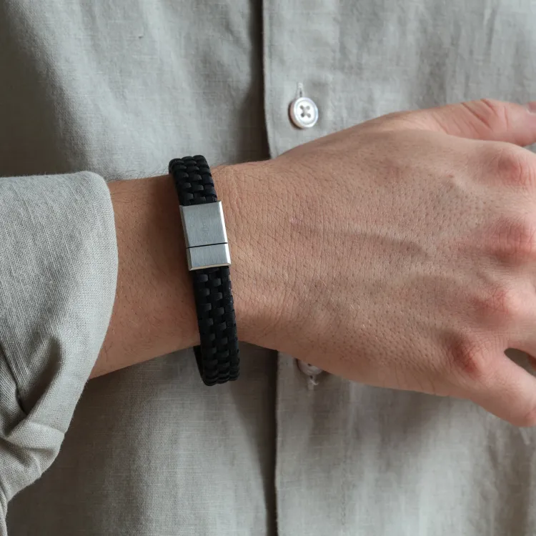Nordahl andersen zwart armband in leren