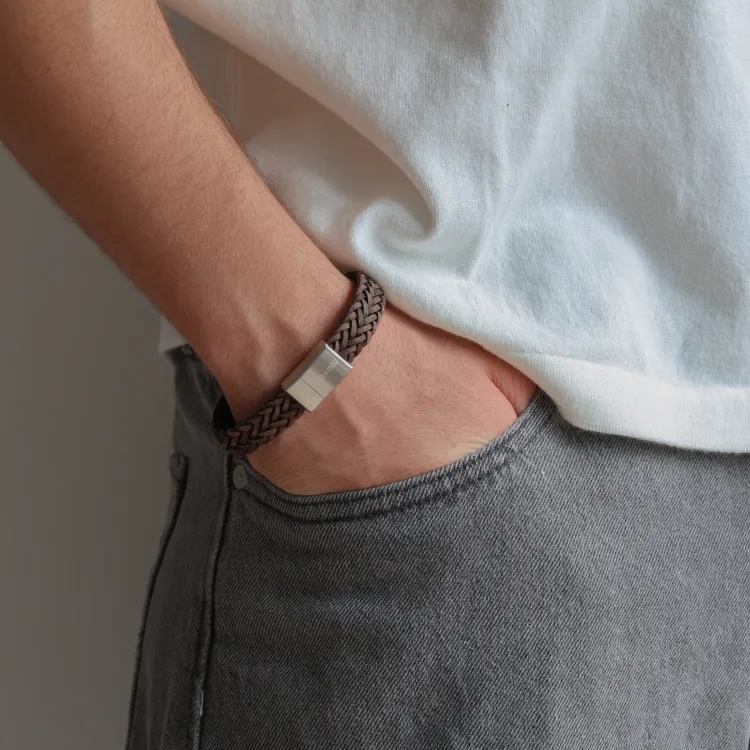 Nordahl andersen bruine armband in leren