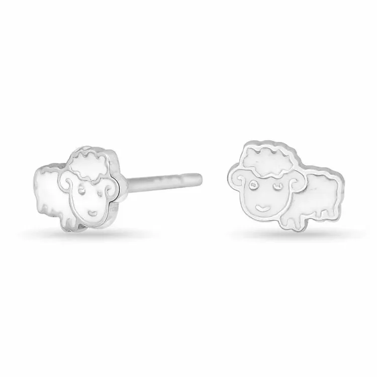 Nordahl andersen schaap oorbellen in gerodineerd zilver
