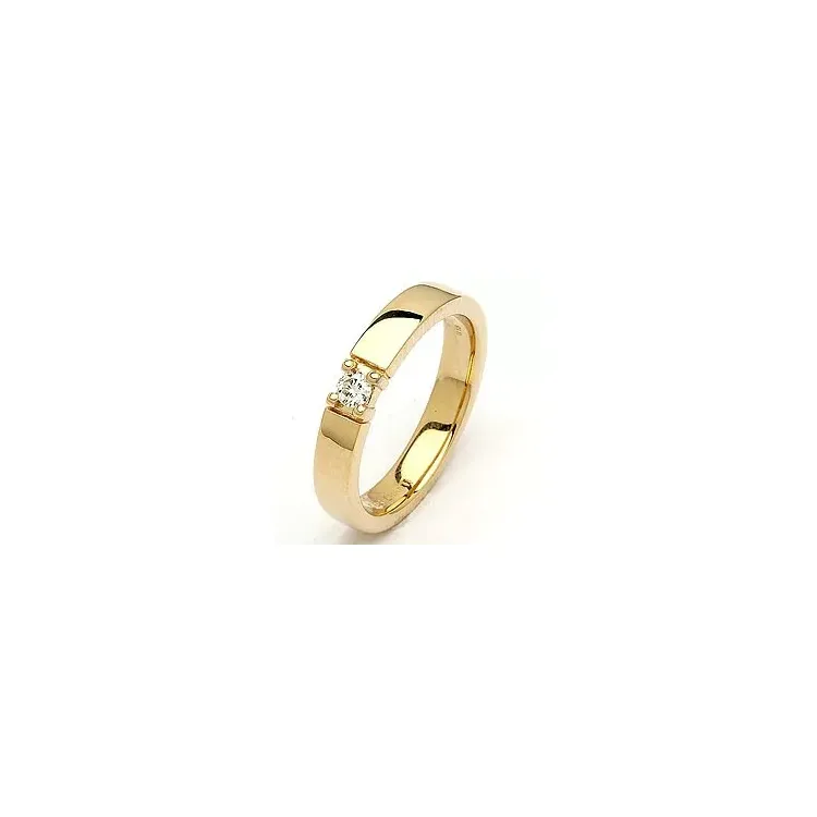 Mémoire ring in 14 karaat goud 0,10 ct