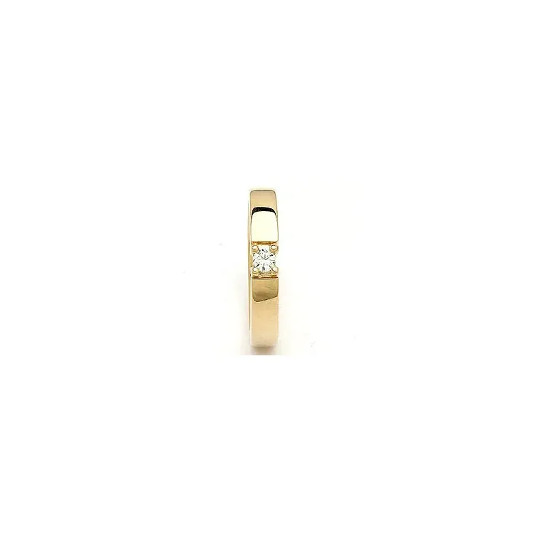 Mémoire ring in 14 karaat goud 0,10 ct