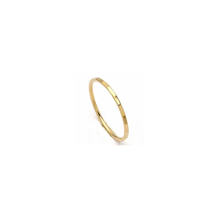 Elegant Simple Rings ring in verguld sterlingzilver