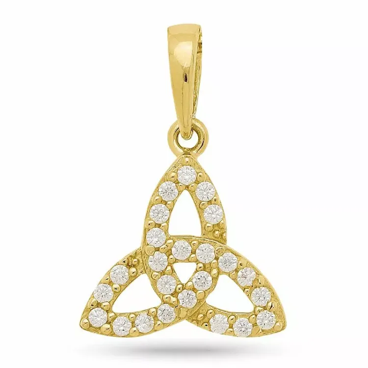 Drievuldigheid hanger in 9 karaat goud