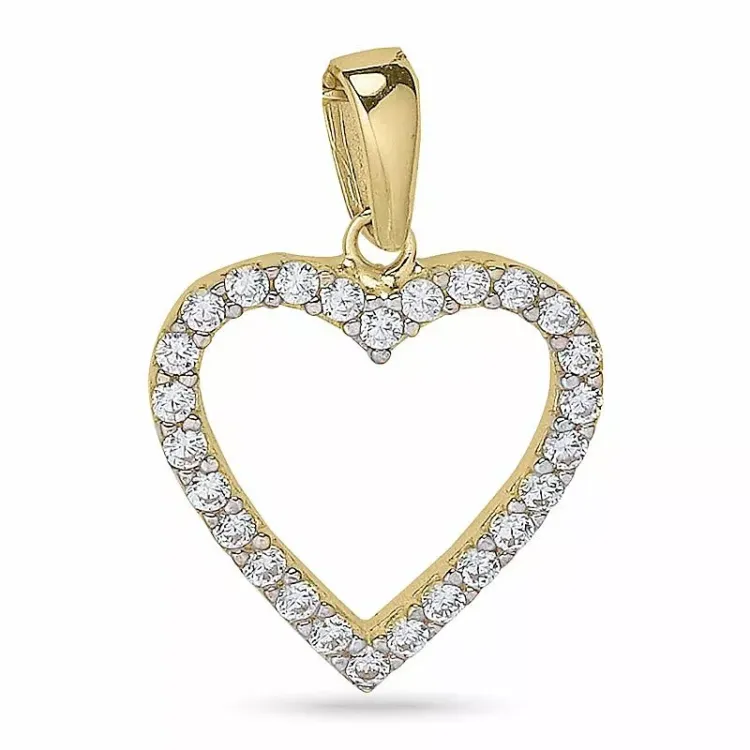 Hart hanger in 9 karaat goud