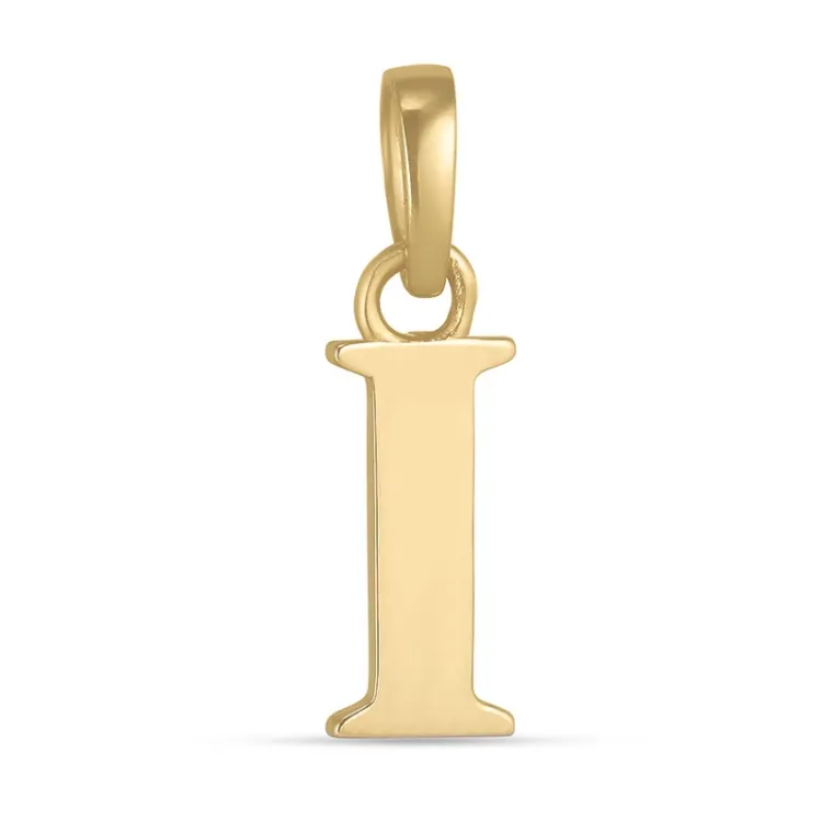 letter i hanger in 9 karaat goud - My Letter