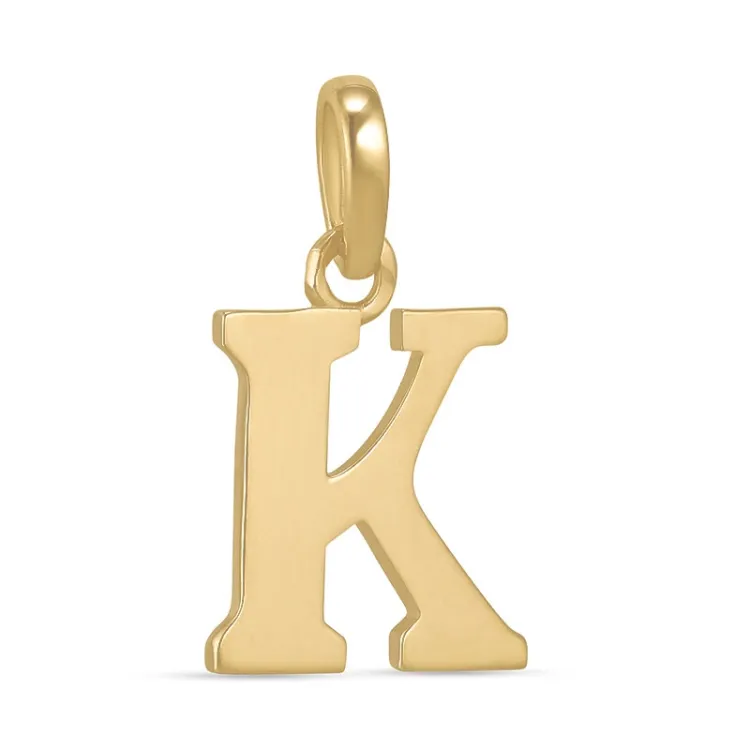 letter k hanger in 9 karaat goud - My Letter