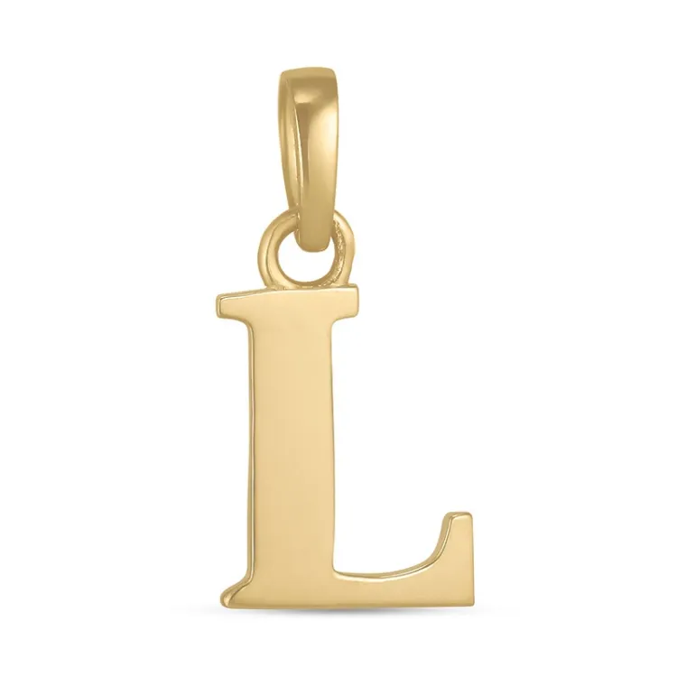 letter l hanger in 9 karaat goud - My Letter