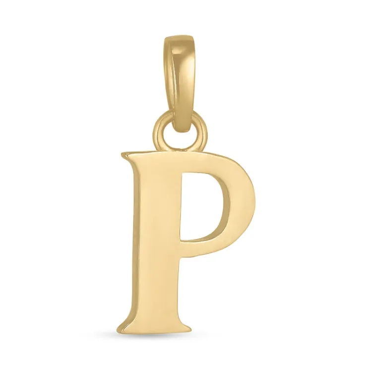 letter p hanger in 9 karaat goud - My Letter