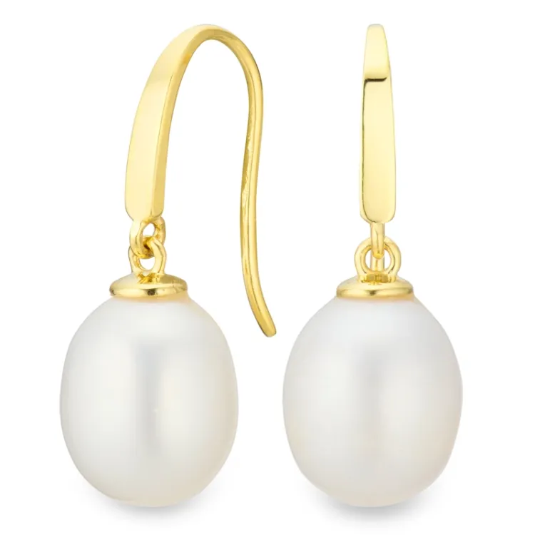 8-8,5 mm parel oorbellen in 9 karaat goud - Gold Collection