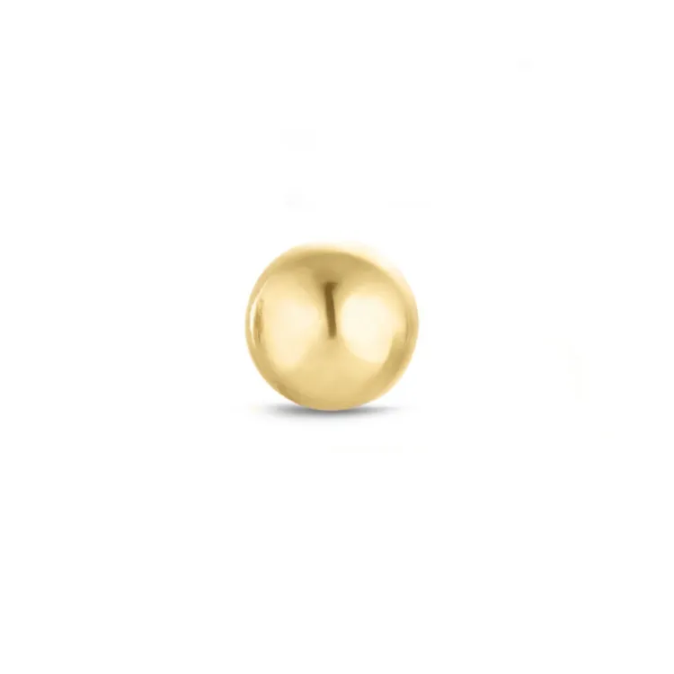 1/2 paar 4 mm oorbellen in 9 karaat goud - Gold Collection