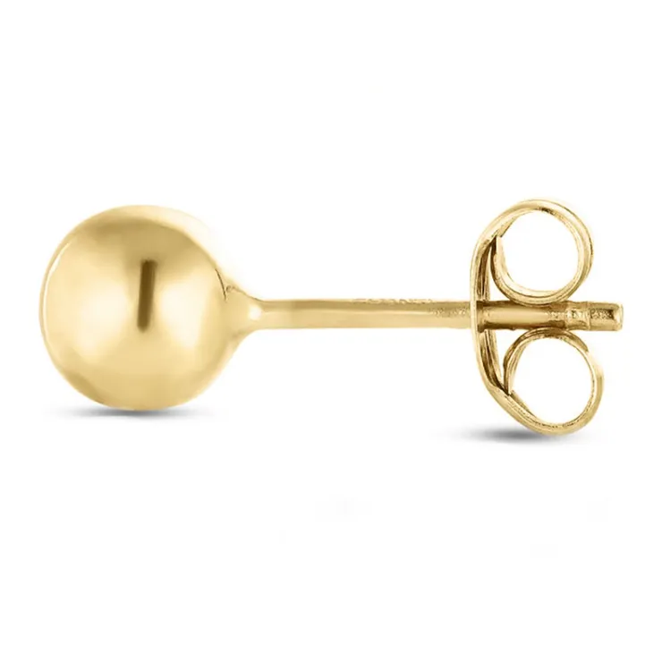 1/2 paar 5 mm oorbellen in 9 karaat goud - Gold Collection