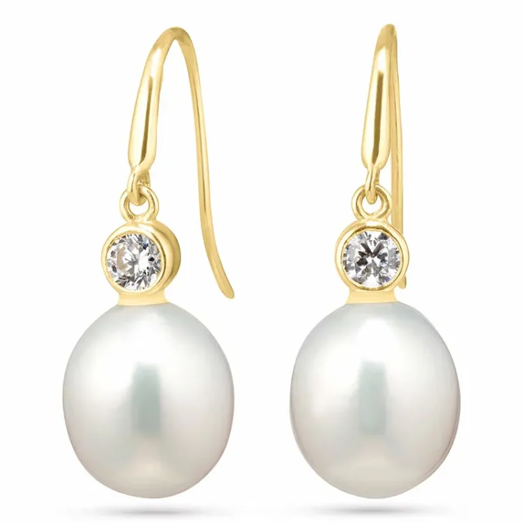 oorbellen in 9 karaat goud met zirkoon - Gold Collection