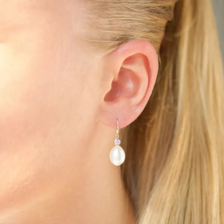 oorbellen in 9 karaat goud met zirkoon - Gold Collection