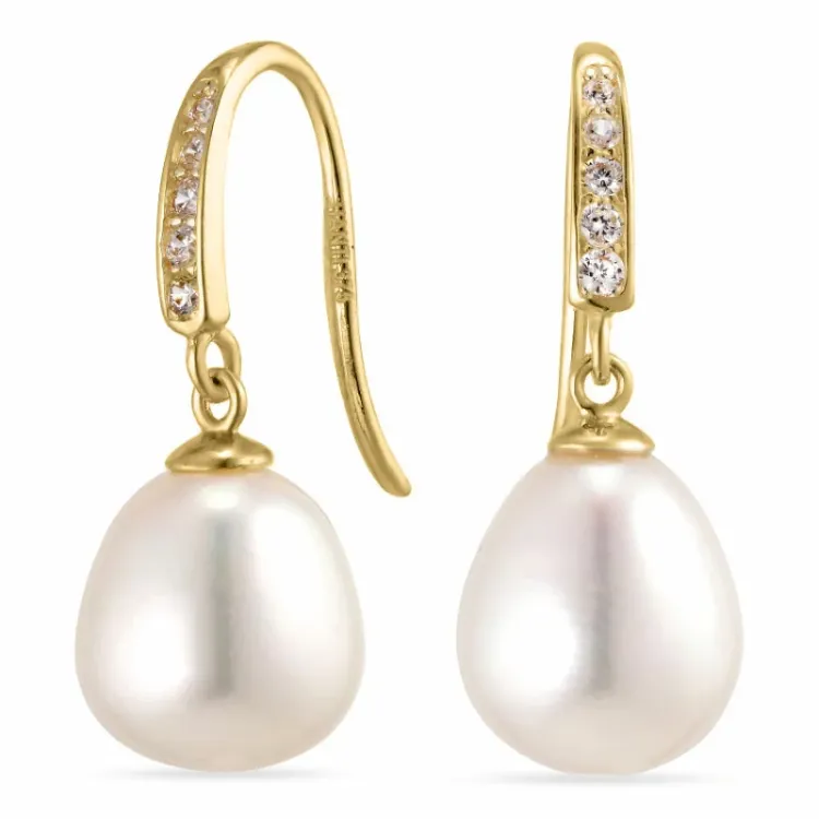 oorbellen in 9 karaat goud met zirkoon - Gold Collection