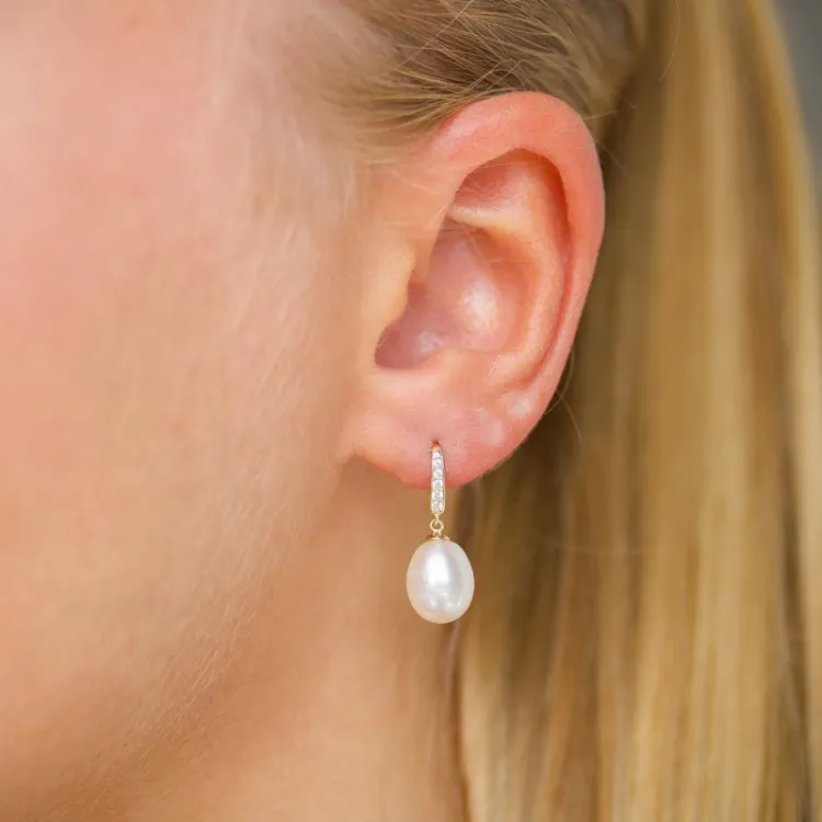 oorbellen in 9 karaat goud met zirkoon - Gold Collection